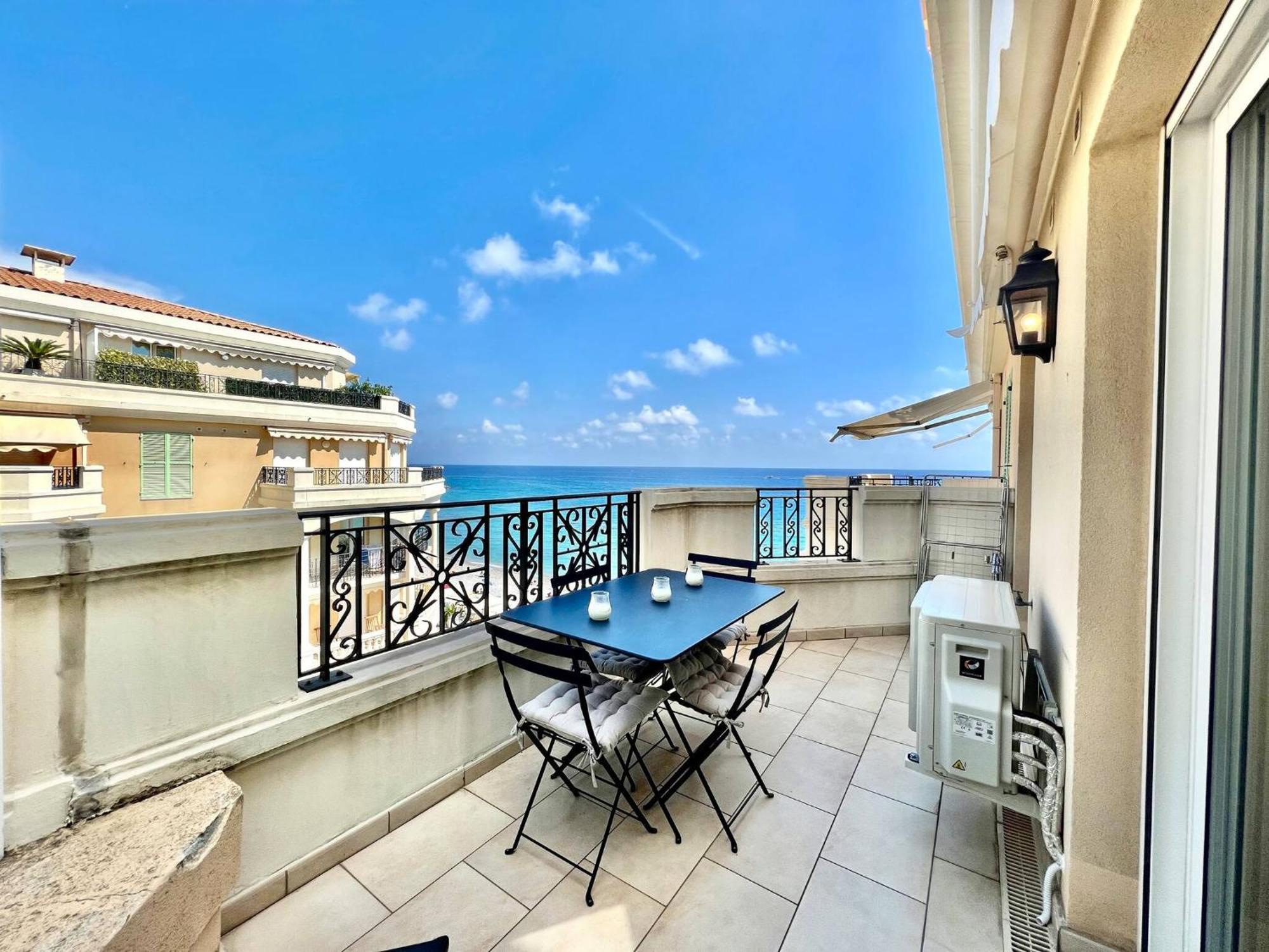 'Le Victoria Beach' Vue Mer Plein Centre, Spacieux Menton Exteriör bild